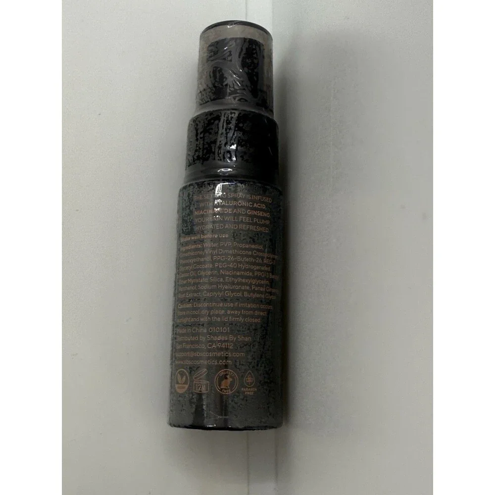 SHADES BY SHAN THE SETTING SPRAY Makeup Travel 20mL/0.68oz NEW W/Hyaluronic Acid